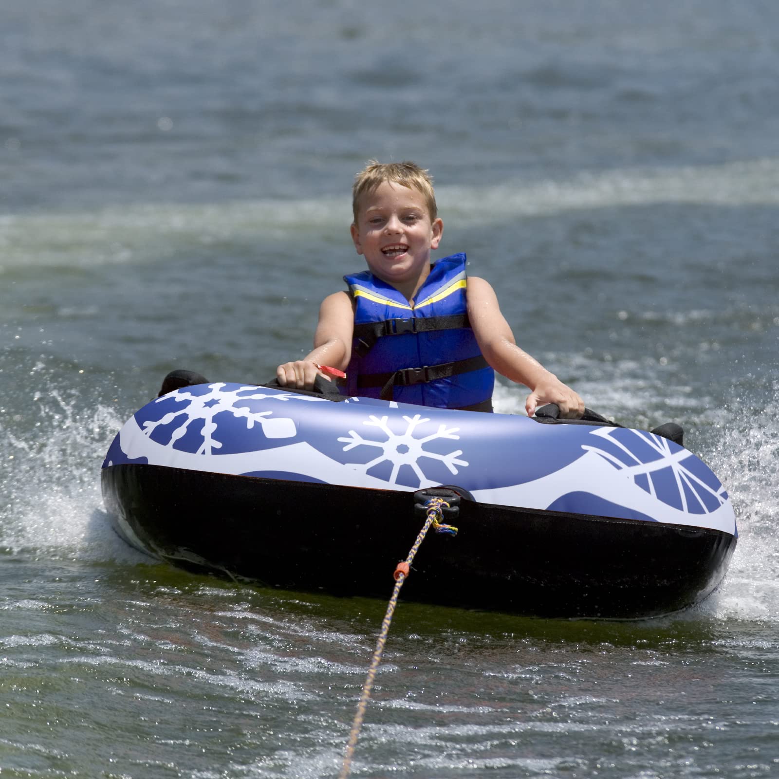 47" Inflatable River Tube Heavy Duty, Inflable Tube for Swimming Pool, Used as Snow Tube in Winter
