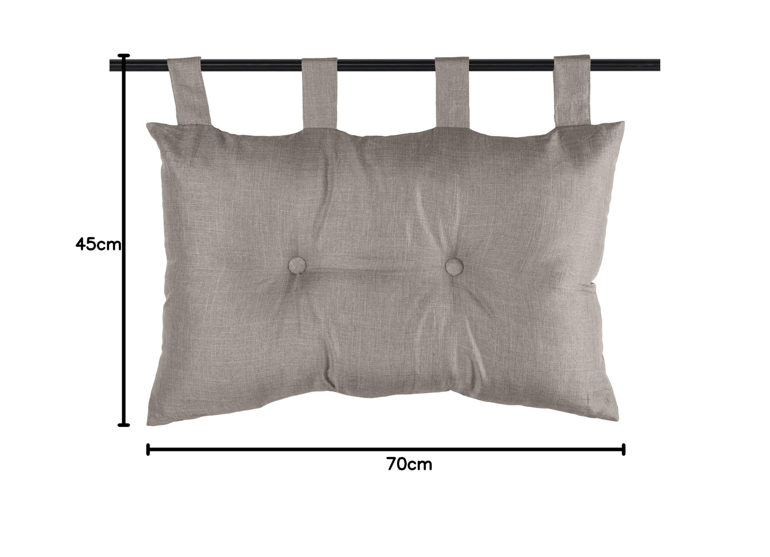 TETE DE LIT BEA JUTE 45X70 cm