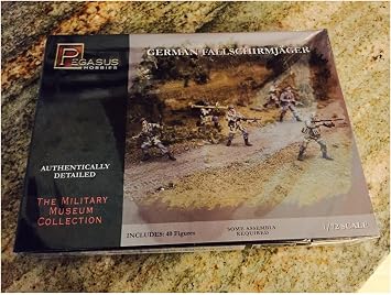 Pegasus PG7224   WW II German Paratroopers 1 72 Plastic Model Kit