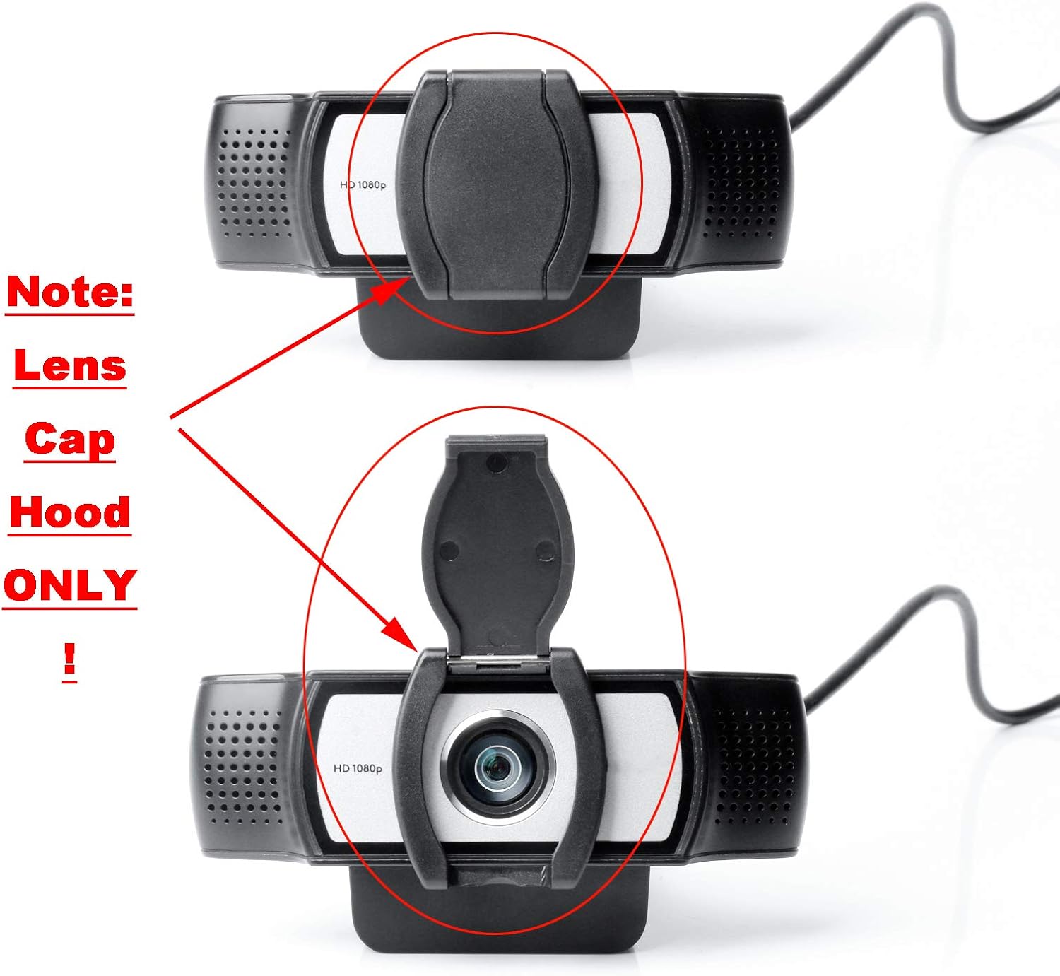 Privacy Shutter Lens Cap Hood Cover Protective Cover Compatible for Logitech HD Pro Webcam C920 / C922 / C930e