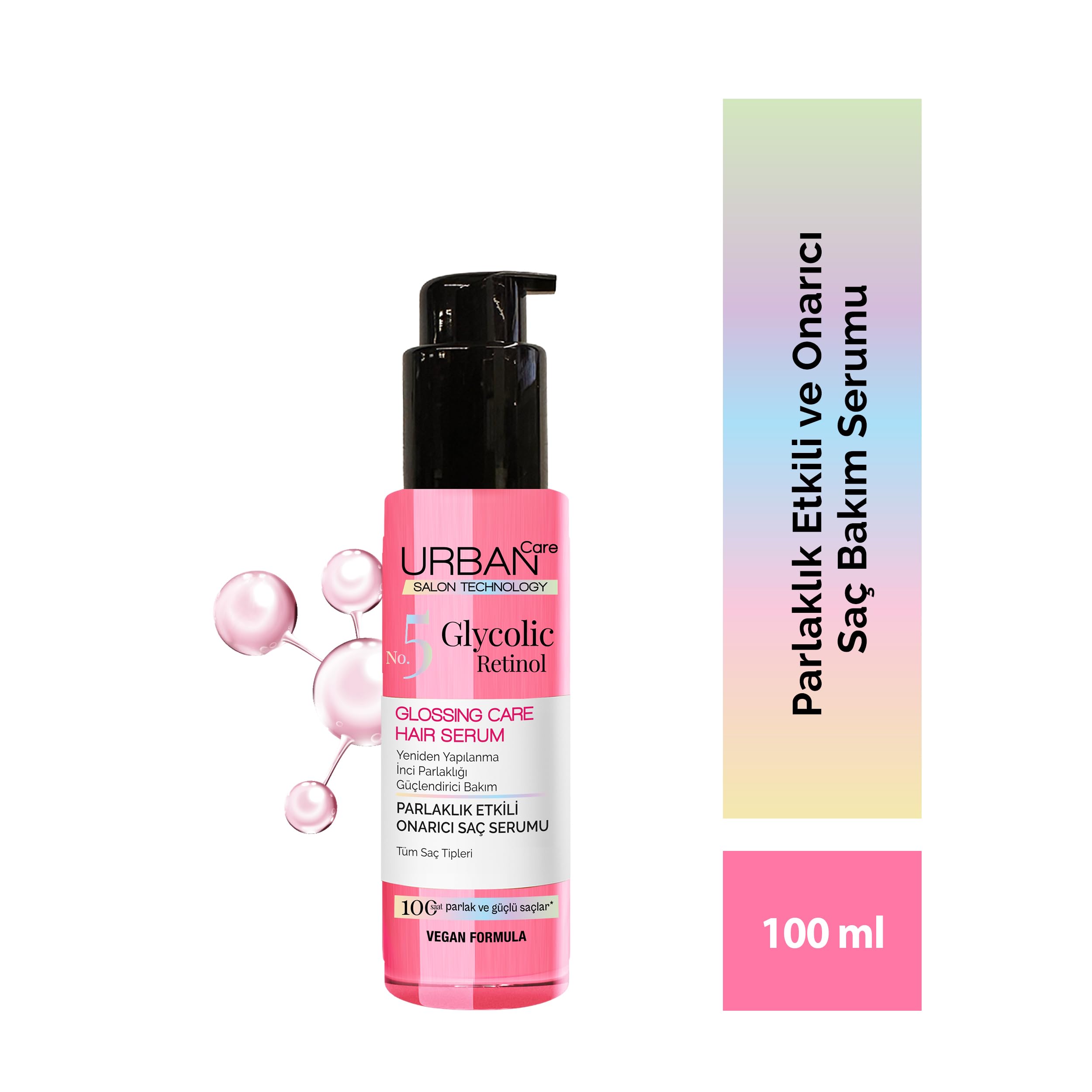 URBAN Care Glycolic Retinol Parlaklık Etkili Onarıcı Saç Bakım Serumu-100ml-Gloss