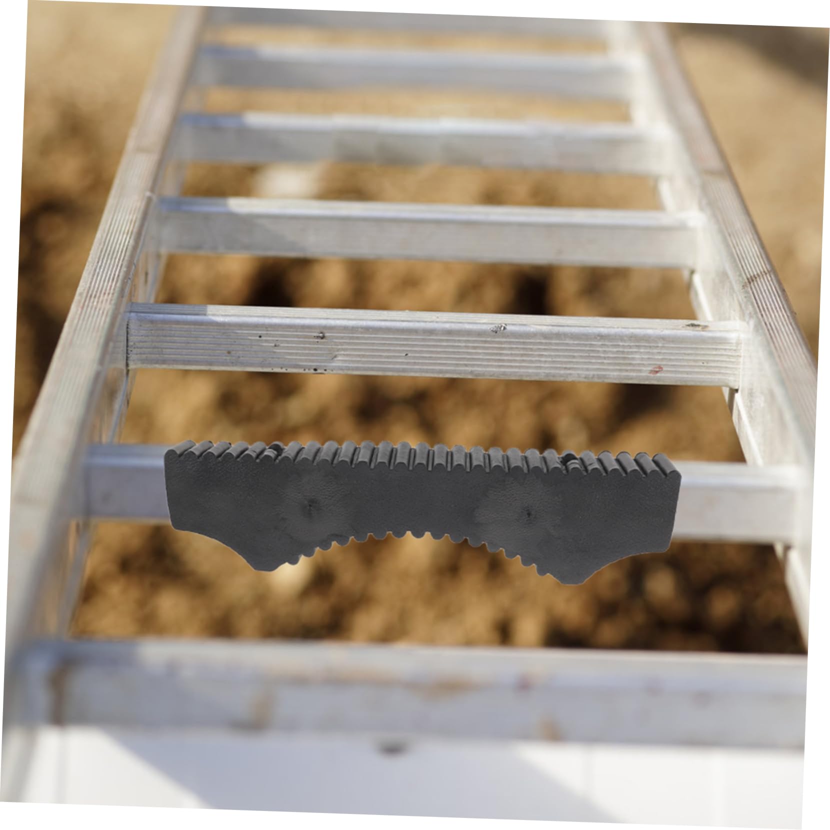 Leiterstangenstabilisator mit Gebogener Form, Rutschfest, Schwarz