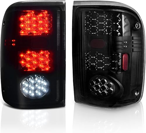 DWVO Conjunto de luces traseras LED compatible con Ford Ranger 93-97 1993 1994 1995 1996 1997 luces traseras de repuesto