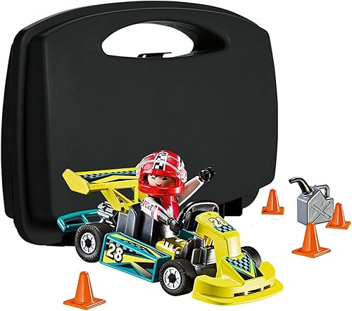 Miniatura 2 de Playmobil Juego de construcción de estuche de transporte Go-Kart Racer