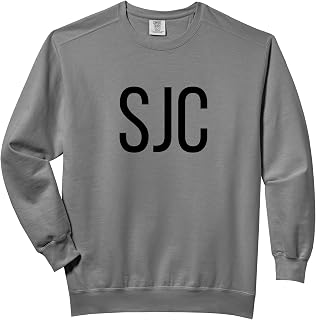 SJC San Jose California Airport Code Lists SJC Comfort Colors Adult Sweatshirt