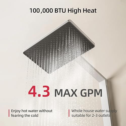 Vista 11 de MIZUDO - Calentador de agua sin tanque de gas natural para interiores, máximo 3.6 GPM 80,000 BTU certificado CSA 3/4 pulgadas NPT On Demand