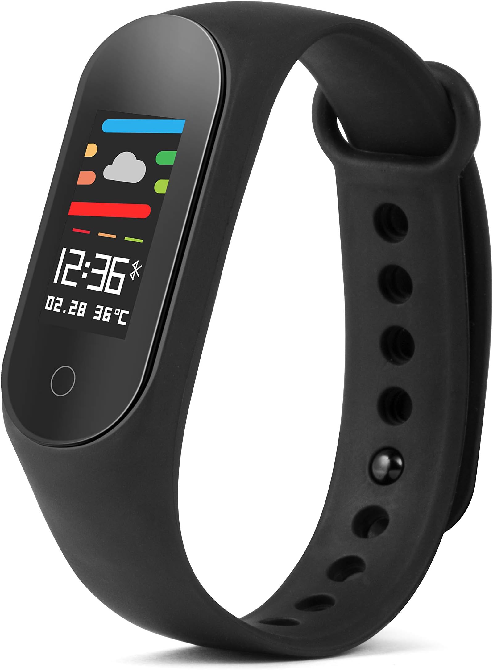 Technaxx Germany Fitness Tracker Exercise Watch Smart Band Activity Tracker with Heart Rate Sleep Monitor TX-HR6