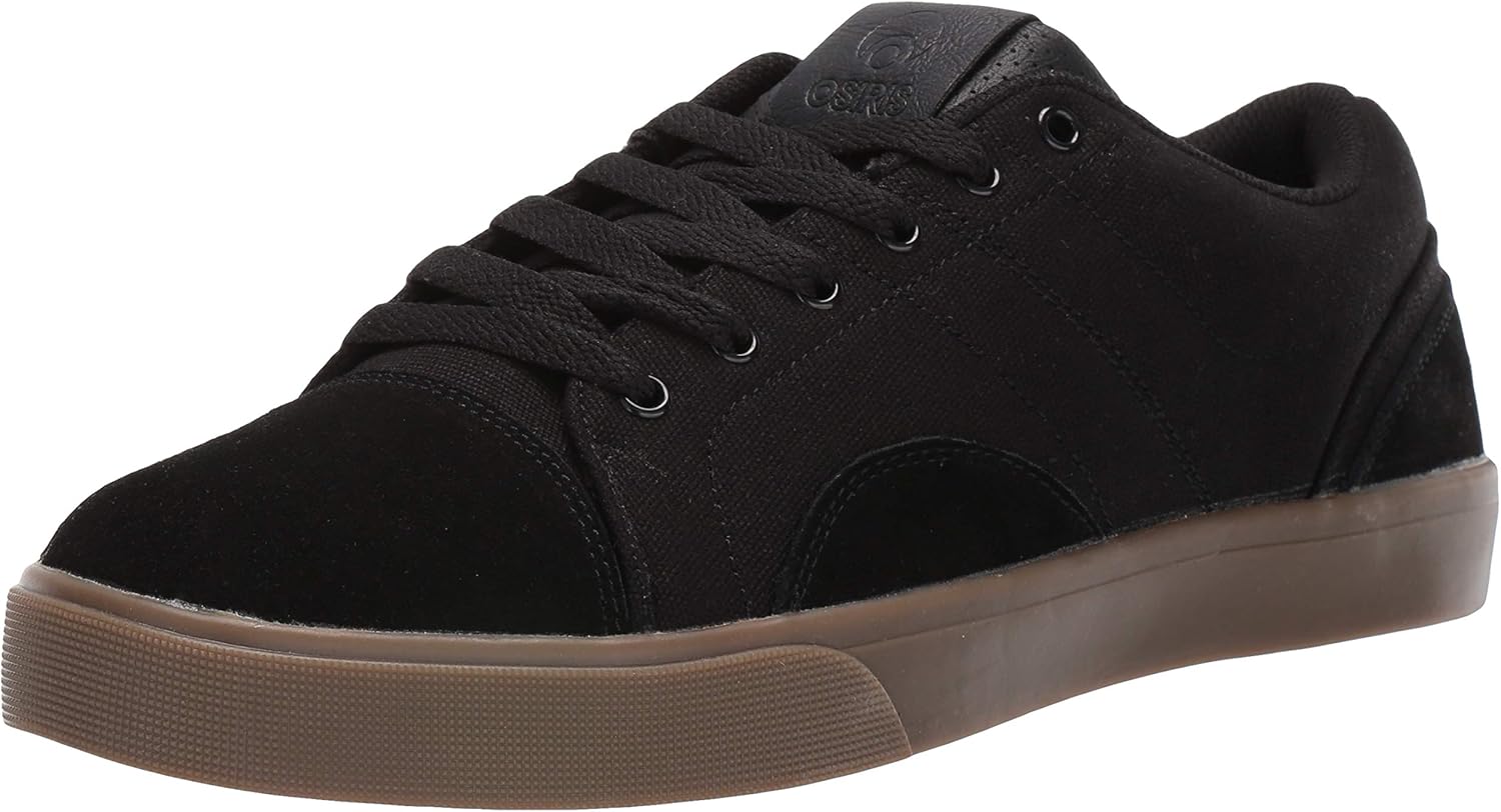 Osiris Men's Turin Skate Shoe, Black/Dk. Gum, 6 M US