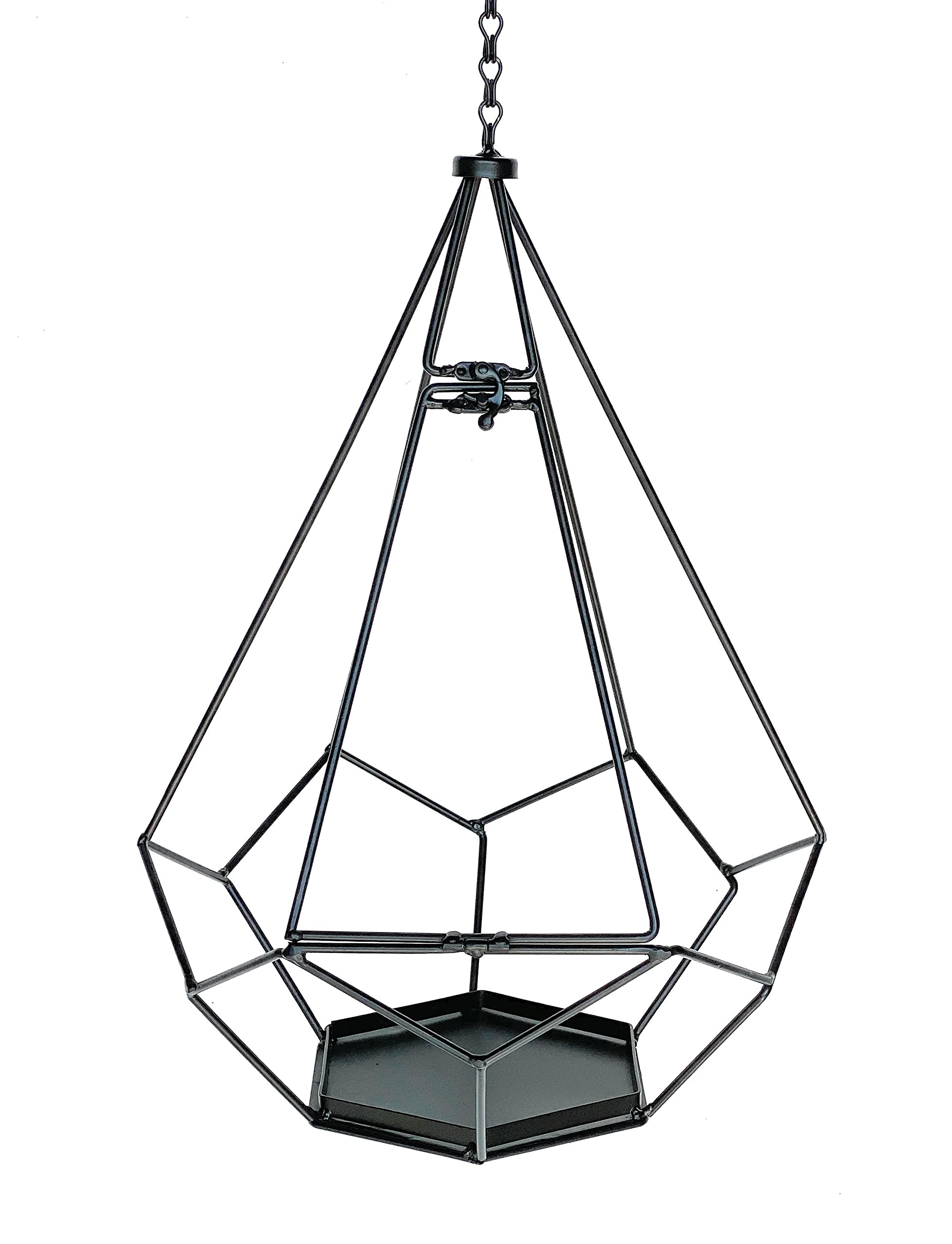 DanDiBo Portafiori in metallo nero 75 cm