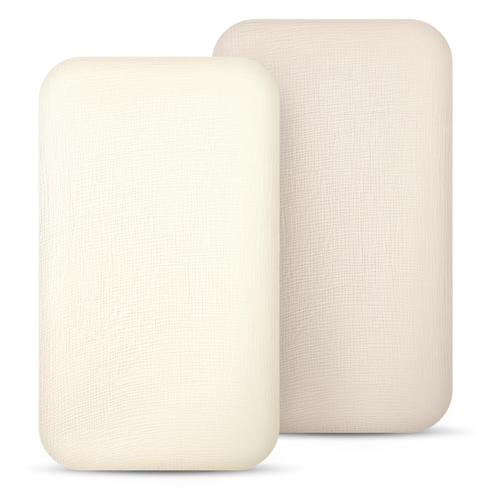 Draps de berceau lulumoon respirants et doux pour couffin