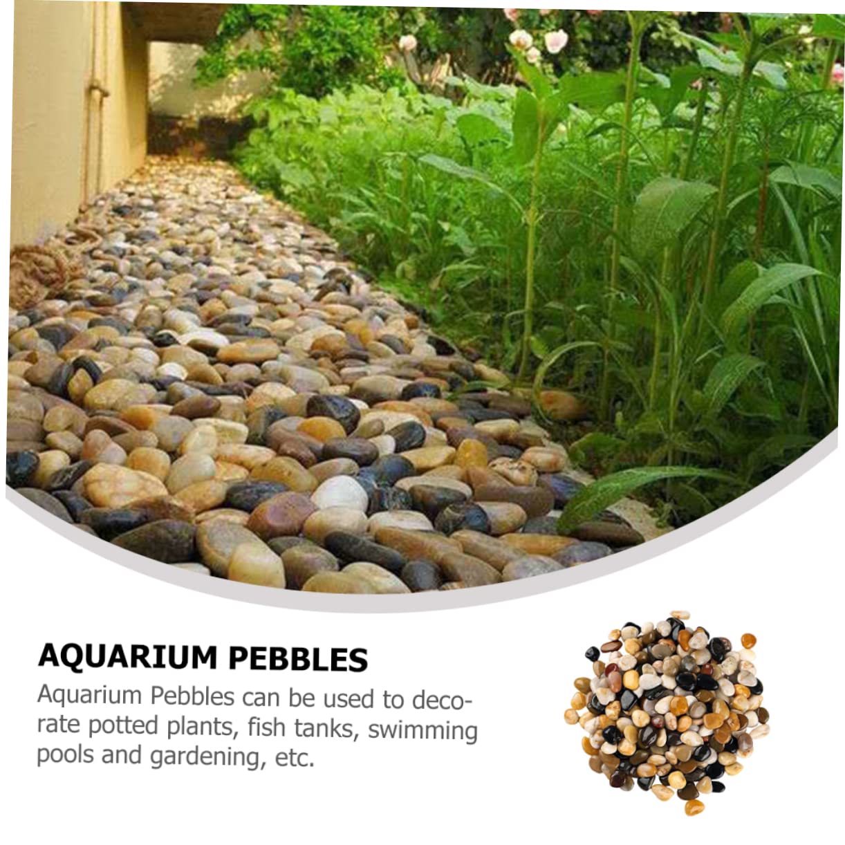 HANABASS 2bolsas Piedras Naturales Para Acuarios y Jardines De Guijarros Decorativos Para Decoración De Plantas y Vasos