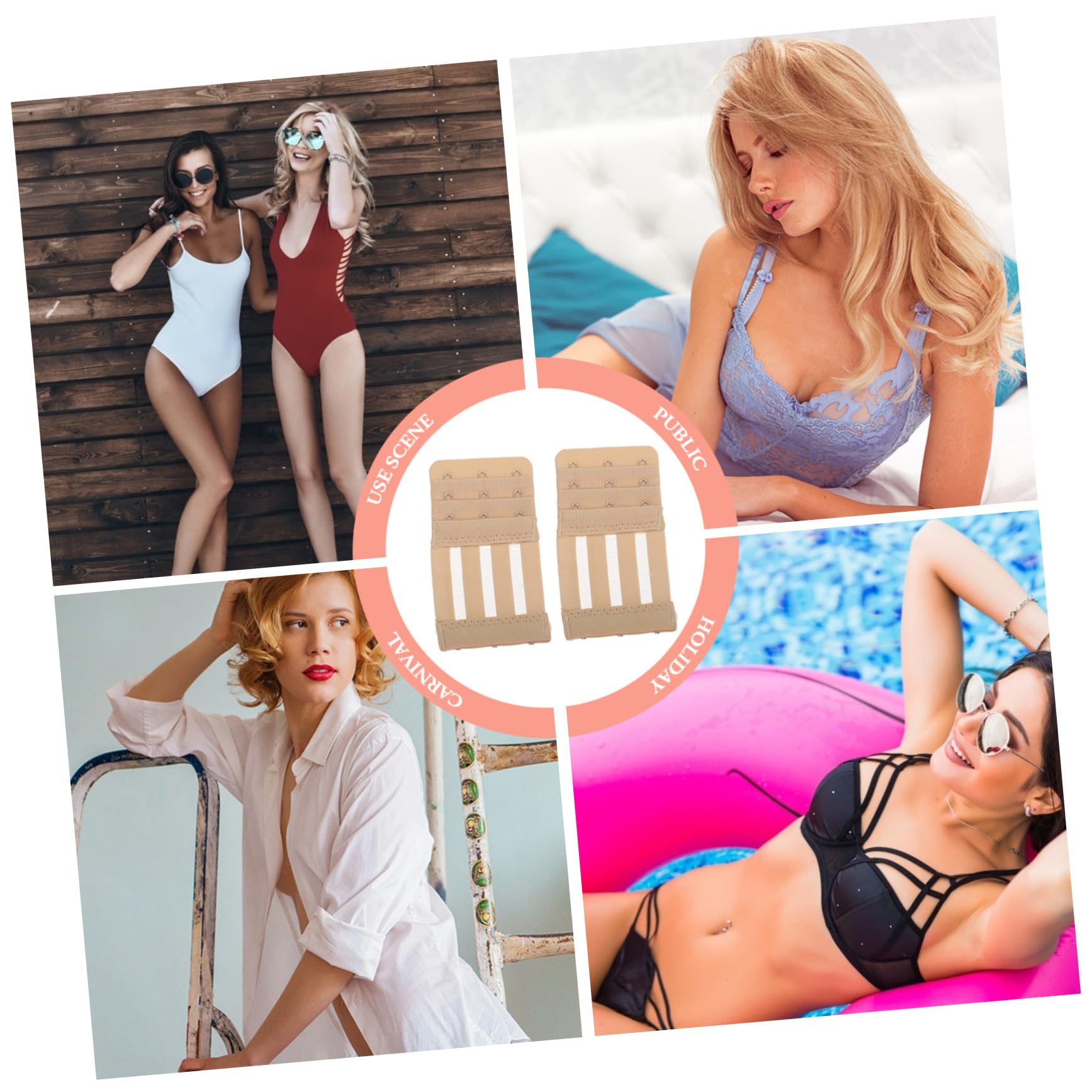 GALPADA 50stücke Verlängerungen Für Damen Premium Unterwäsche Zubehör Mit Edelstahl-Clips Für Mehr Komfort Und Flexibilität Beim Tragen Von BHS