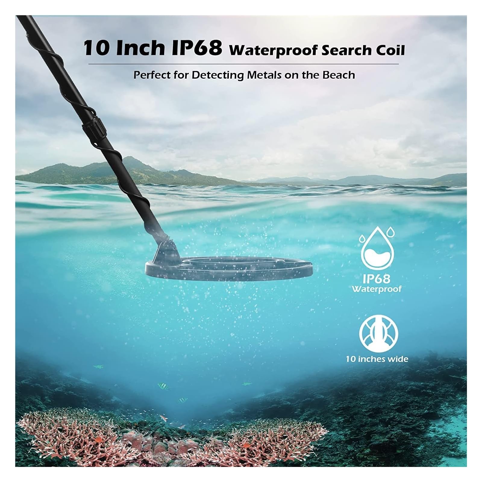 Wykrywacz metalu, Wykrywacz metali TX910 złota Poszukiwanie skarbów 5 trybów wykrywania Tryb silnej pamięci