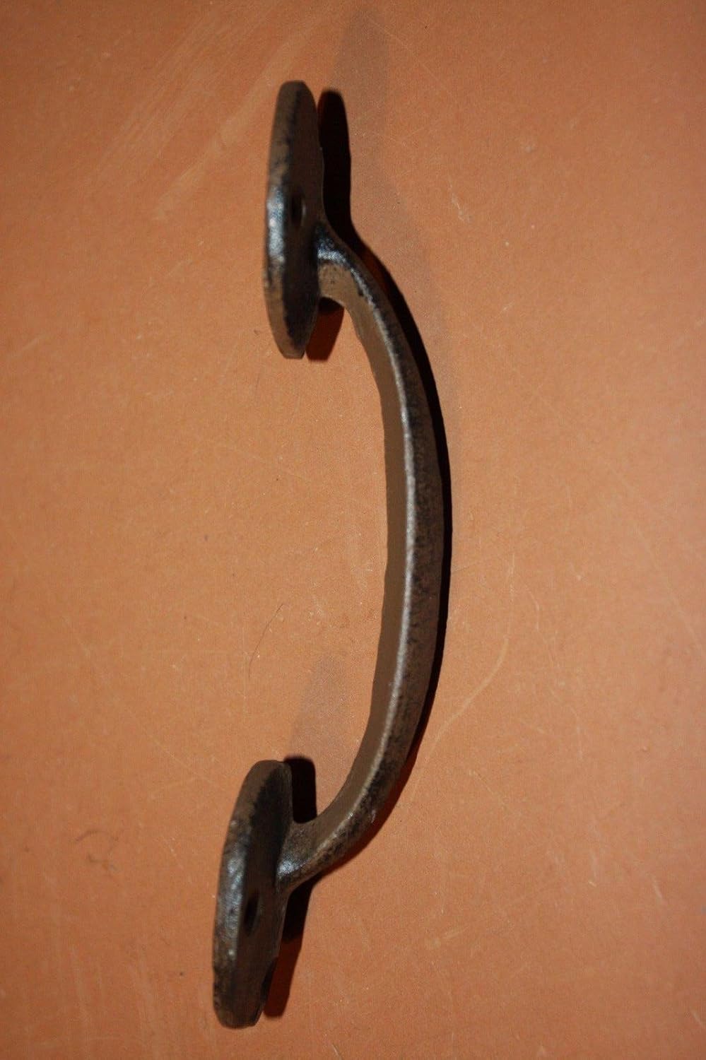 Mission Style Rustic Cabinet Pulls, Cast Iron Old-World Design Cabinet Pulls 6 7/8", Set of 8