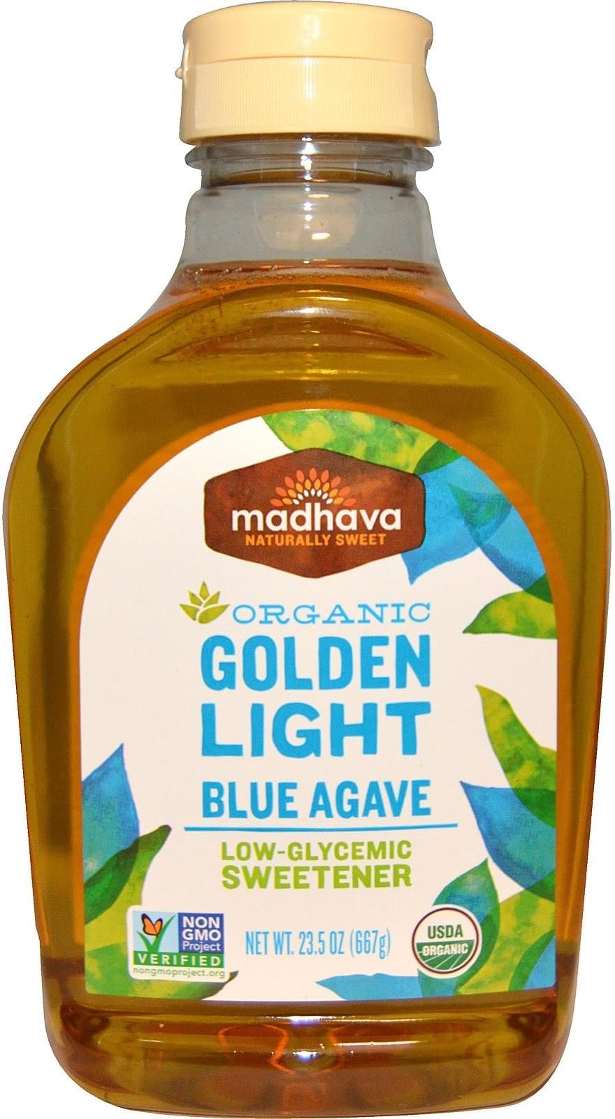 Madhava Agave Nectar, Organic Light, 23.5 oz