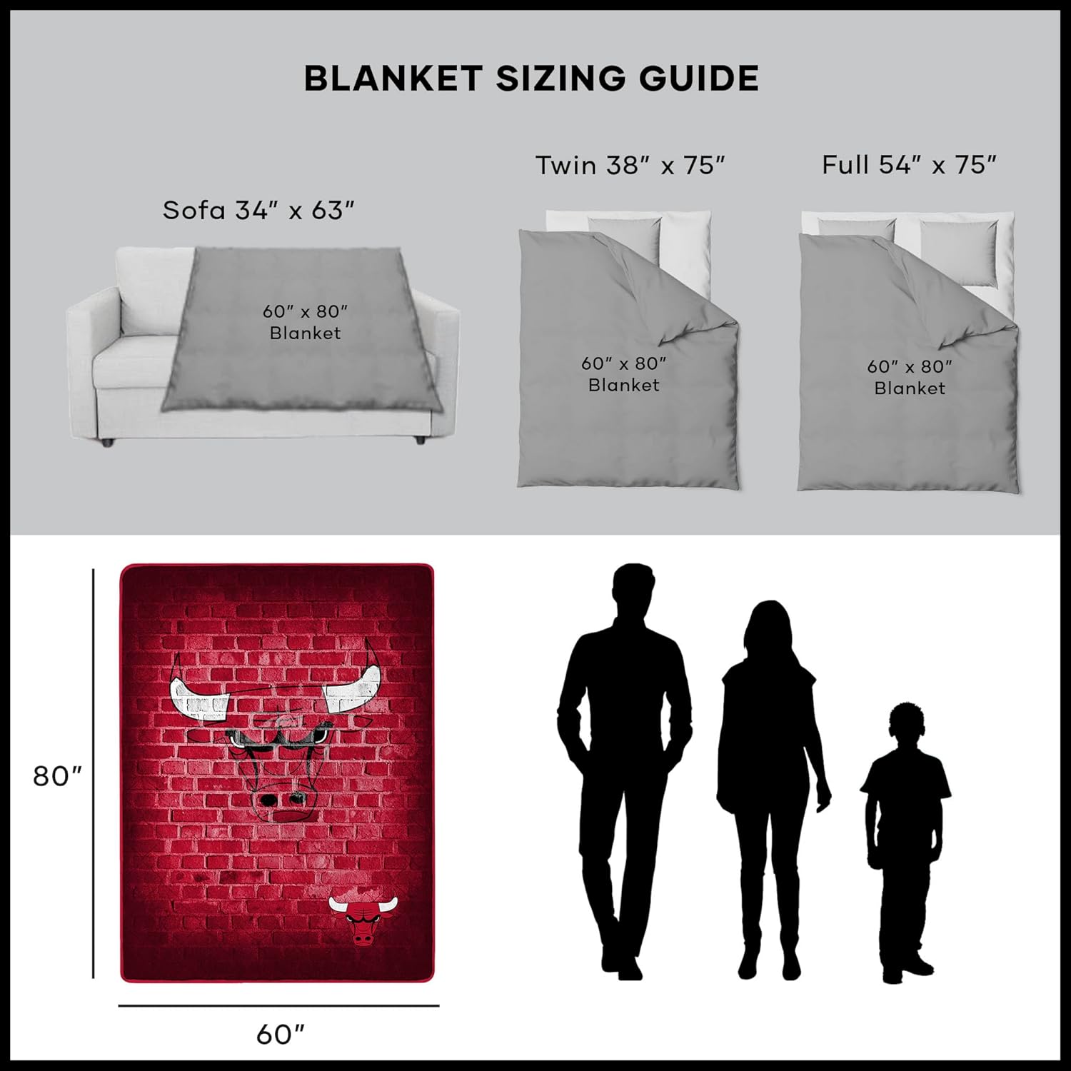 Northwest NBA Unisex-Adult Blanket