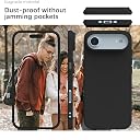 YATWIN Silicone Case for iPhone 17 Air, Soft-Touch, Shockproof, DustProof, Antiskid Phone Cover for Apple iPhone 17 Air - Black gallery image