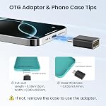 Elebase USB C à USB Adaptateur 4Pack,USBC Hommes à USB 3.0 Femmes MacBook Pro Air Adaptateur, type C Thunderbolt 3 OTG Convertisseur pour lecteur de pouce flash,iPad,Mac, tablettes, Apple iPhone 17 17e 16,Samsung S26 S25