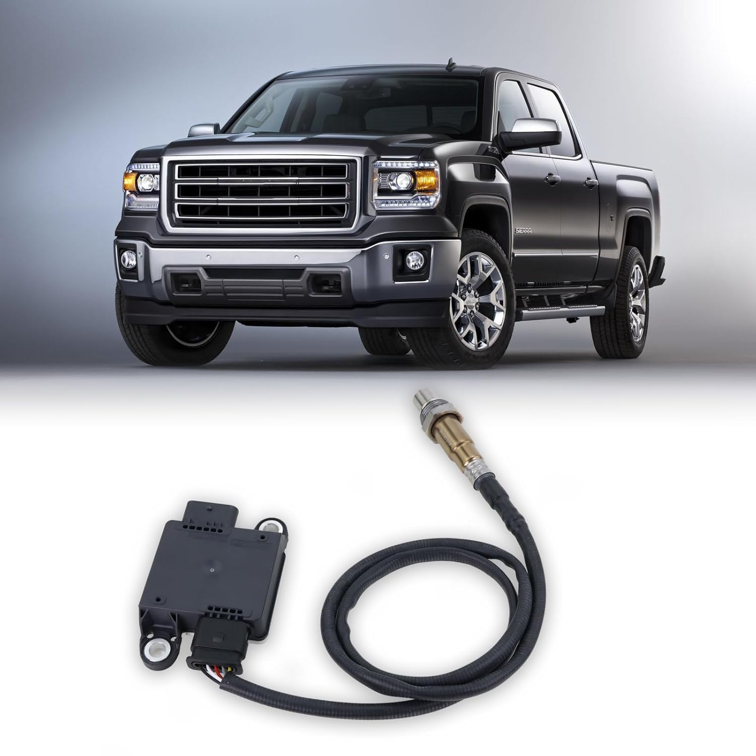 Exhaust Particulate Sensor Compatible with 2017 2018 2019 Chevy Silverado 2017 2018 2019 GMC Sierra 6.6L L8 Diesel Replace#12685369
