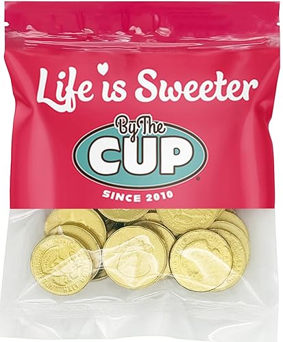 Miniatura 12 de By The Cup Monedas de oro de chocolate con leche, bolsa a granel de 5 libras (aproximadamente 300 monedas)