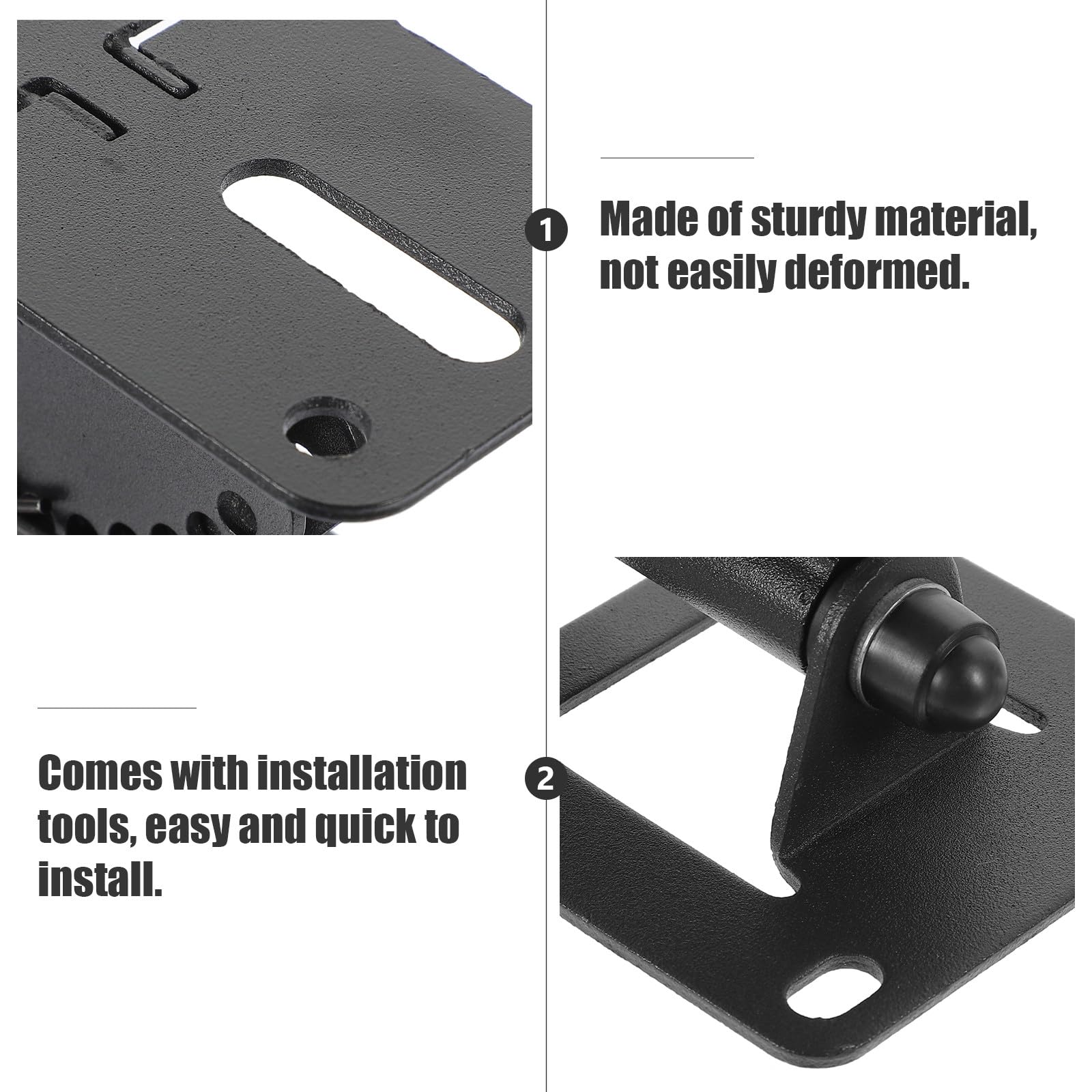 Support Montage Sécurisé Enceinte Murale Orientable Grosse Capacité de Charge en Alliage de Zinc Noir pour Systèmes Audio, pour Scènes de Karaoké et Ingénierie