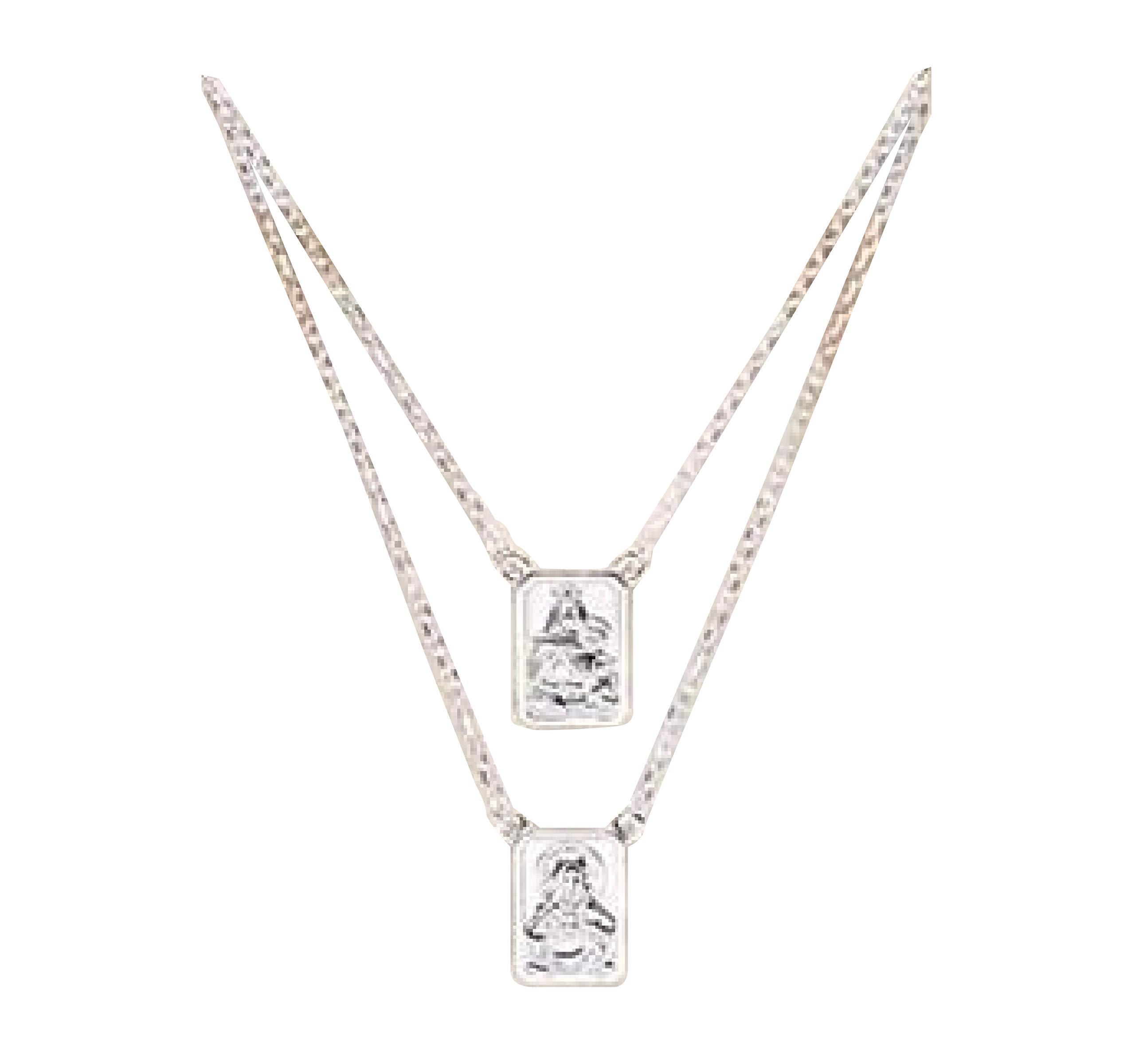 Roman Sterling Silver Infinity Scapular Necklace