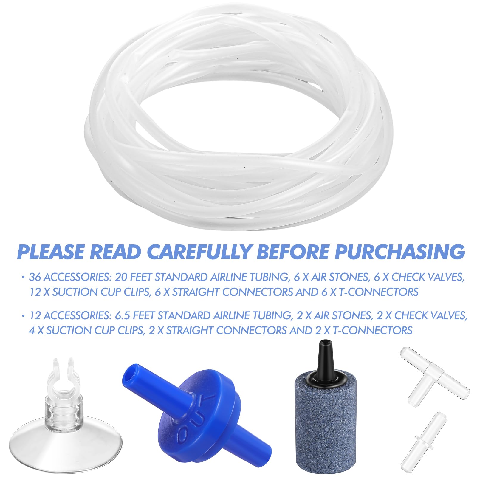 Amazon.com : Shappy 6.5 Feet 12 Pcs Aquarium Air Pump Accessories, Standard 1/5" Tubing Aquarium Air Tubing for Fish Tank Contains Stones, Check Valves, Suction Cups, Straight Connectors, T-connectors : Pet Supplies Amazon.com : Shappy 6.5 Feet 12 Pcs Aquarium Air Pump Accessories, Standard 1/5" Tubing Aquarium Air Tubing for Fish Tank Contains Stones, Check Valves, Suction Cups, Straight Connectors, T-connectors : Pet Supplies