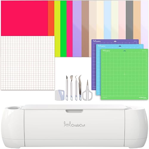 CR2 13-Inch Smart Die Cutting Machine, Cuts 100+ Materials Vinyl Cardstock Paper, with Cutting & Pen Drawing Modes, Includes Mat, Transfer Tape, Iron-On HTV, Pens & Tool Kit