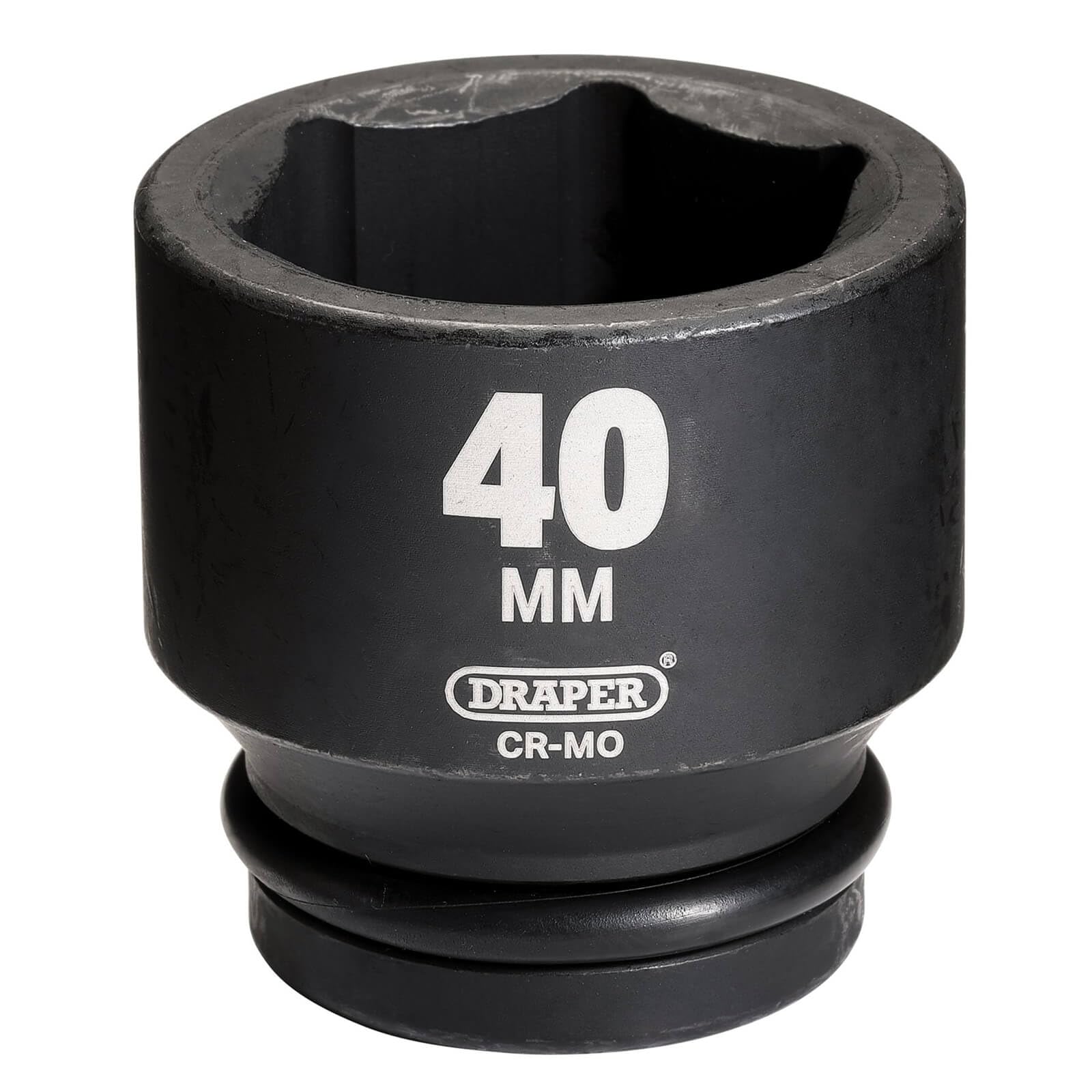 Draper Expert 5120 40mm 1-inch Square Drive Hi-Torq 6-Point Impact Socket, White, 40 mm - Image 2