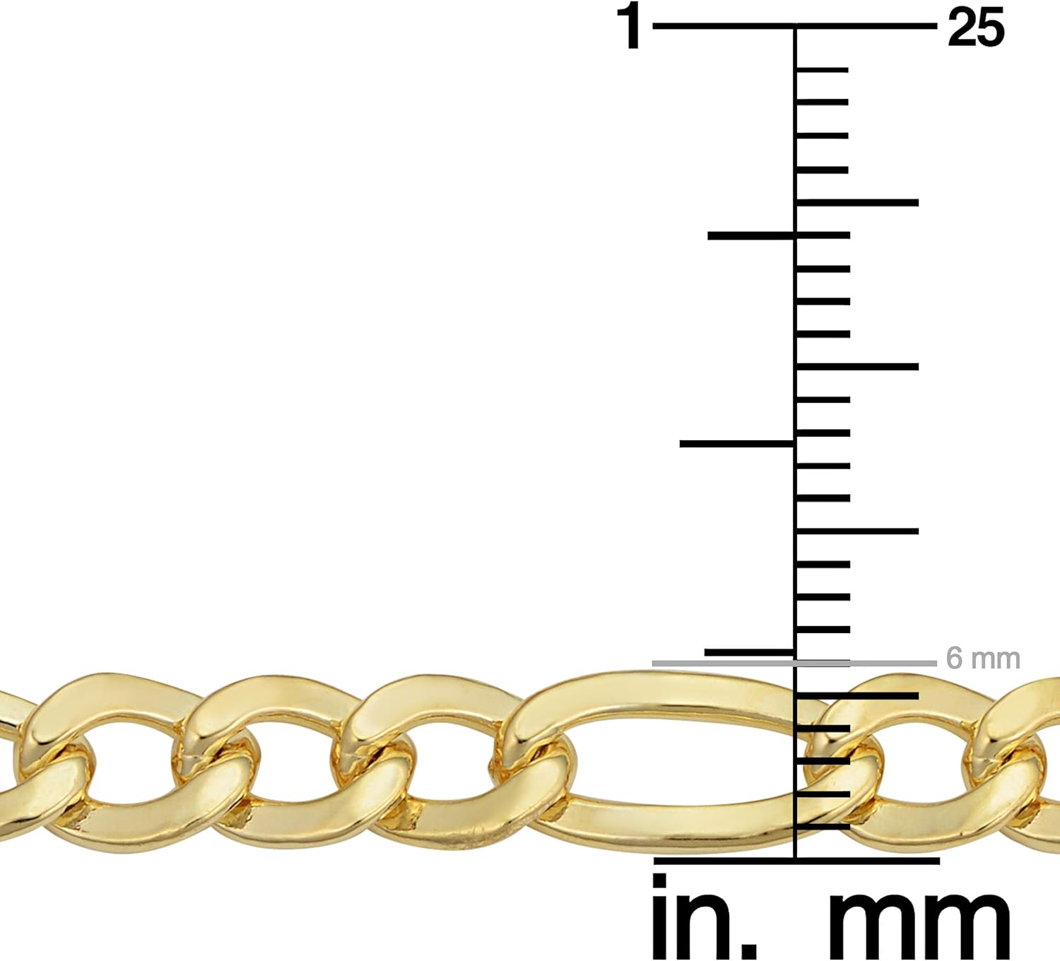 Kooljewelry Unisex Figaro Chain Necklace - 14k Gold Filled Solid Figaro Link Chain Necklace - Image 5