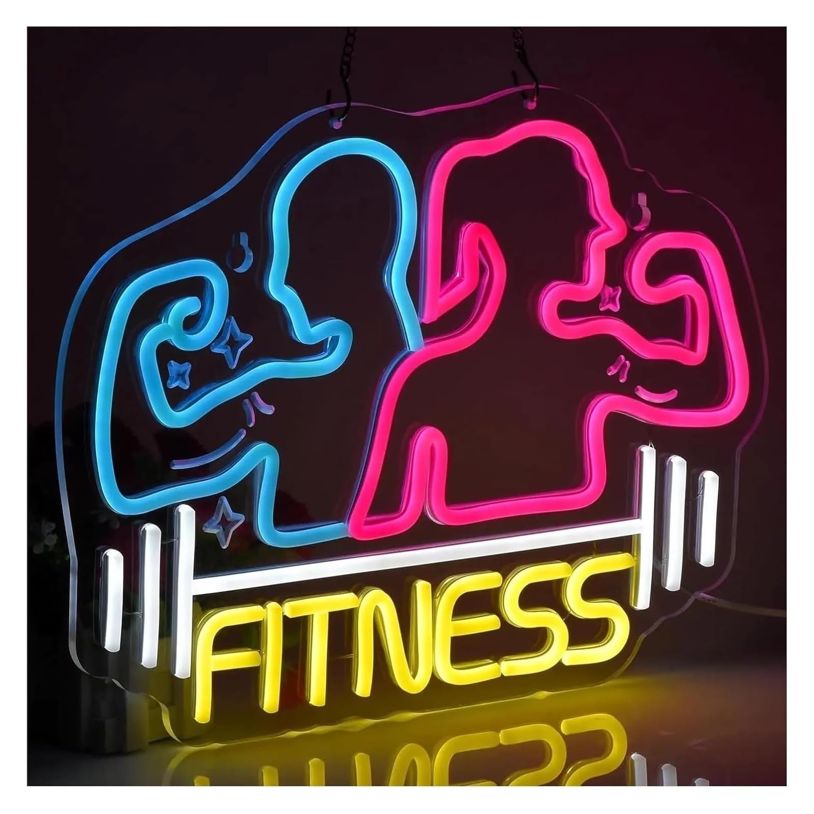 Decorazione luminosa al neon per insegna per palestra fitness per sport