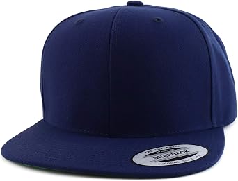 Armycrew Oversize XXL Structured Blank Flatbill Snapback Cap