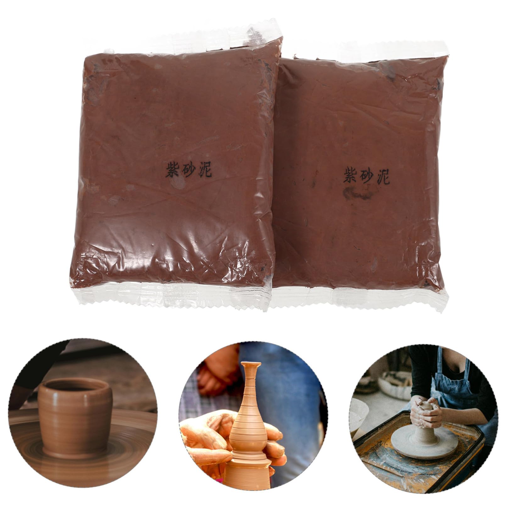 4borse Argilla Per Ceramica Sacchetti Kit Fai Da Te Adulti Adolescenti Modellare Artigianali Argilla Chiara Seca Aire