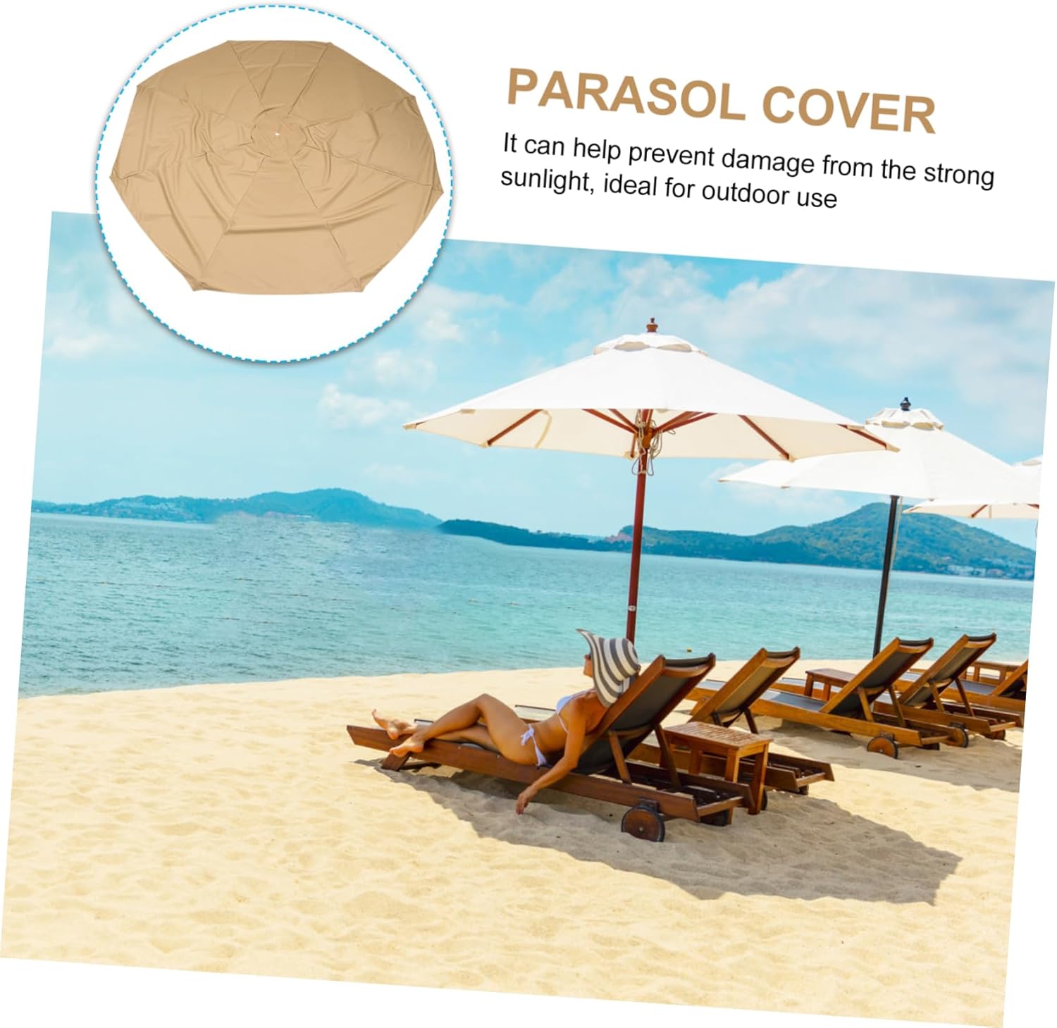 1Pc outdoor canopy patio square umbrella beach replace foot parasol cover Umbrella Cover for Garden