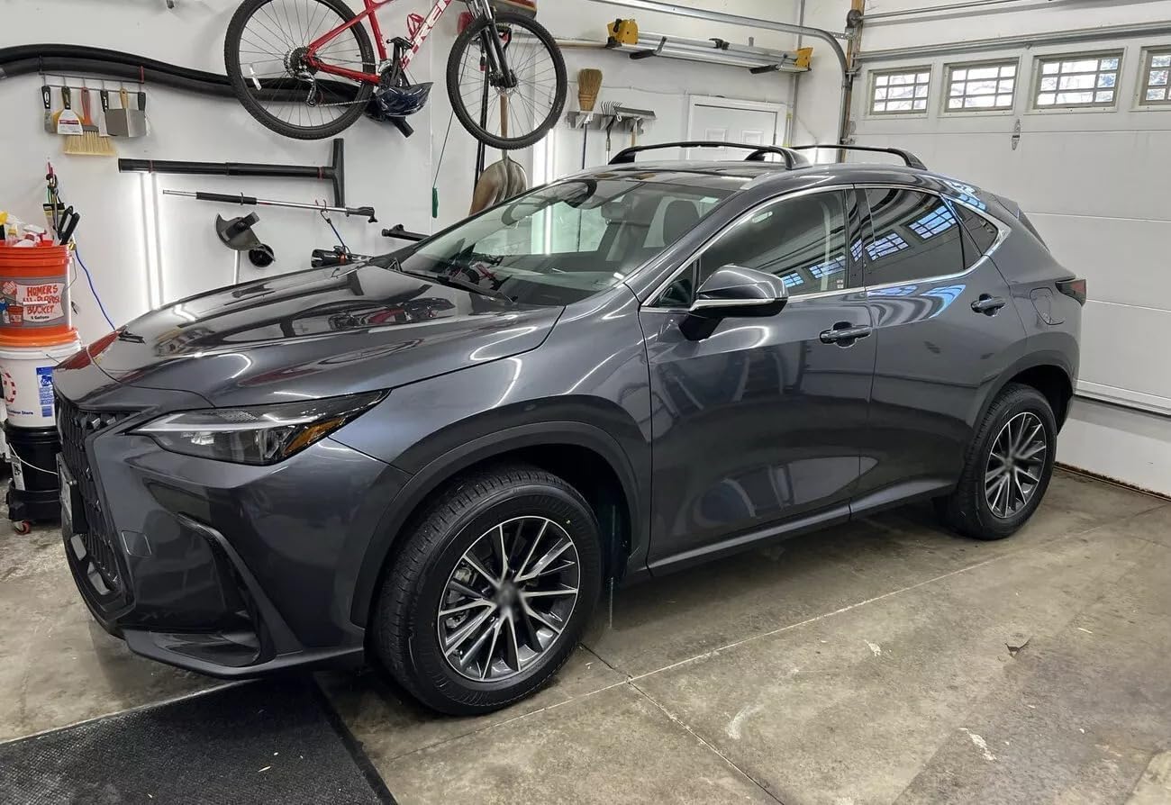 Cross Bars Fit for Lexus NX 250 350 350h 450h 2022-2026 Crossbars Aluminum 2PCS Lockable Roof Racks Rooftop Cargo Carrier Bag Luggage Kayak Bike Black