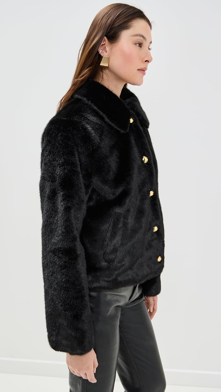 English Factory Women's Faux Fur Collared Jacket - Image 3