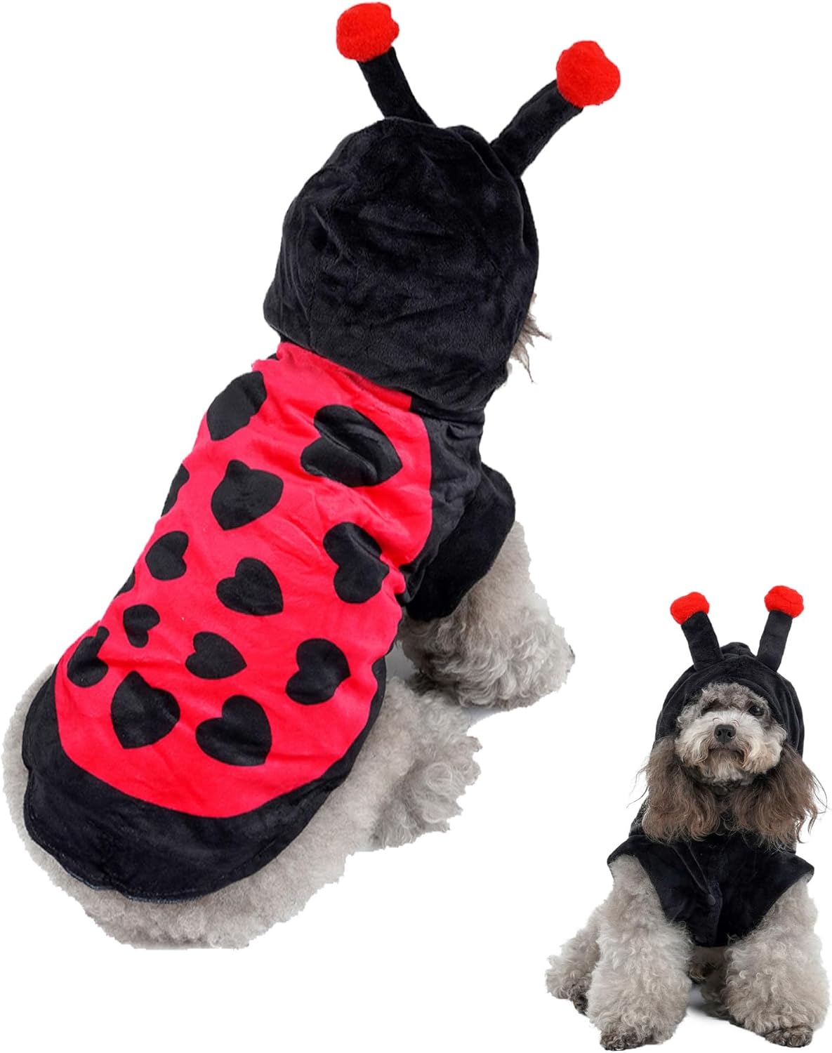 Mogoko Ladybug Dog Costume, Pet Halloween Cosplay Hoodies