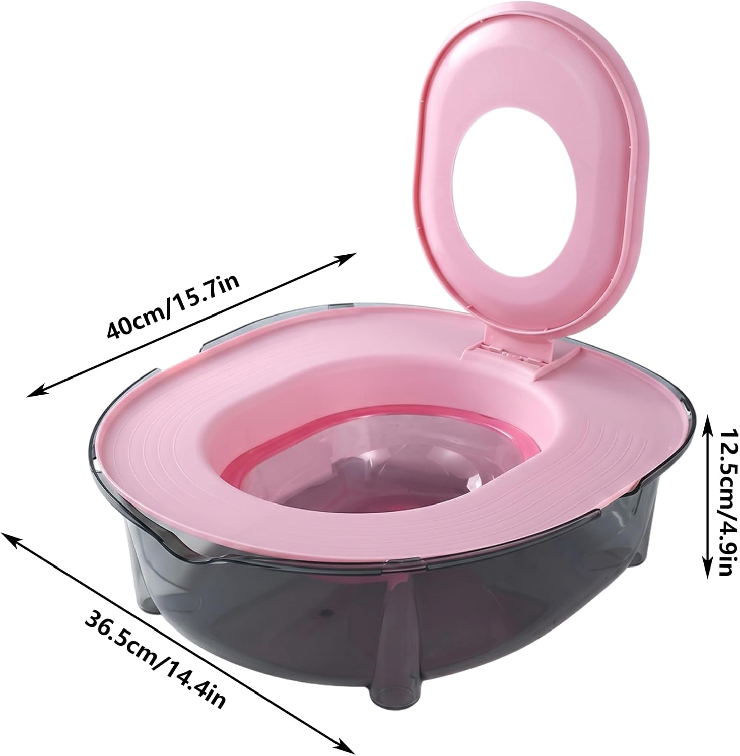 Cat Toilet Training Kit, Flushable Portable Cat Litter Box with Odor Control & Anti-Splash, Cats Toilet Trainer Style 3.