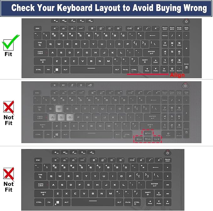 Protector de Teclado para ASUS ROG Strix Scar 18/G18 18 pulgadas miniatura 2
