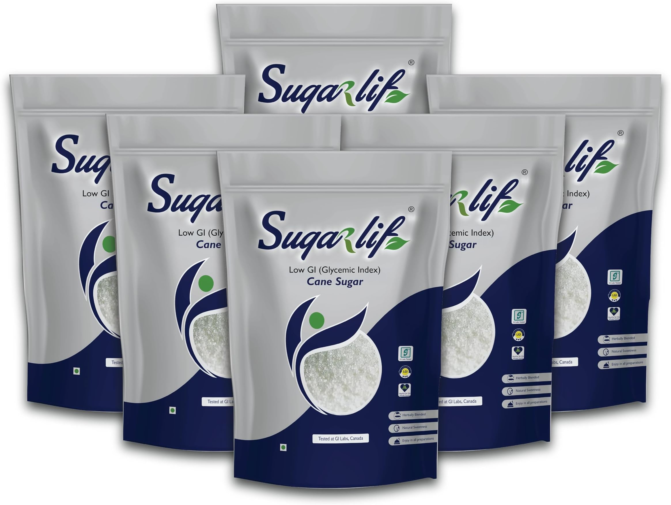 Sugarlif LOW GI Diet Sugar, Orignal Product of Dr. C K Nandagopalan, Diabetic Friendly Herbal Cane Sugar- Free From Chemicals, Artificial Sweetener Substitute, Low Glycemic Index (GI)(1 Kg) (6)