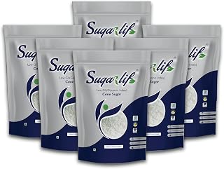 Low GI Sugar- Orignal Product of Dr. C K Nandagopalan - Herbal Cane Sugar-Free From Chemicals, Artificial Sweetener Substitute, Low Glycemic Index (1 Kg) - (Pack of 6)