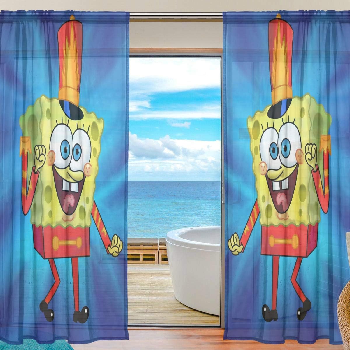 Return to dust Spongebob Squarepants Curtains Art Deco