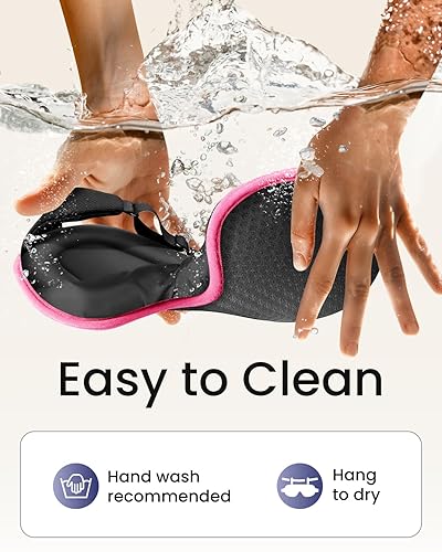 Miniatura 30 de WAOAW Máscara de dormir para hombres y mujeres: máscaras opacas para dormir - Máscara de ojos 3D transpirable suave y cómoda para viajes - Máscaras