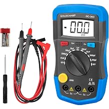 Digital Multimeter Capacitance Meter 200pF-20mF Meter Capacitor Handheld Multimeter Tester with Multi Testers Manual Range Measure Tool, Back Light, Data Hold