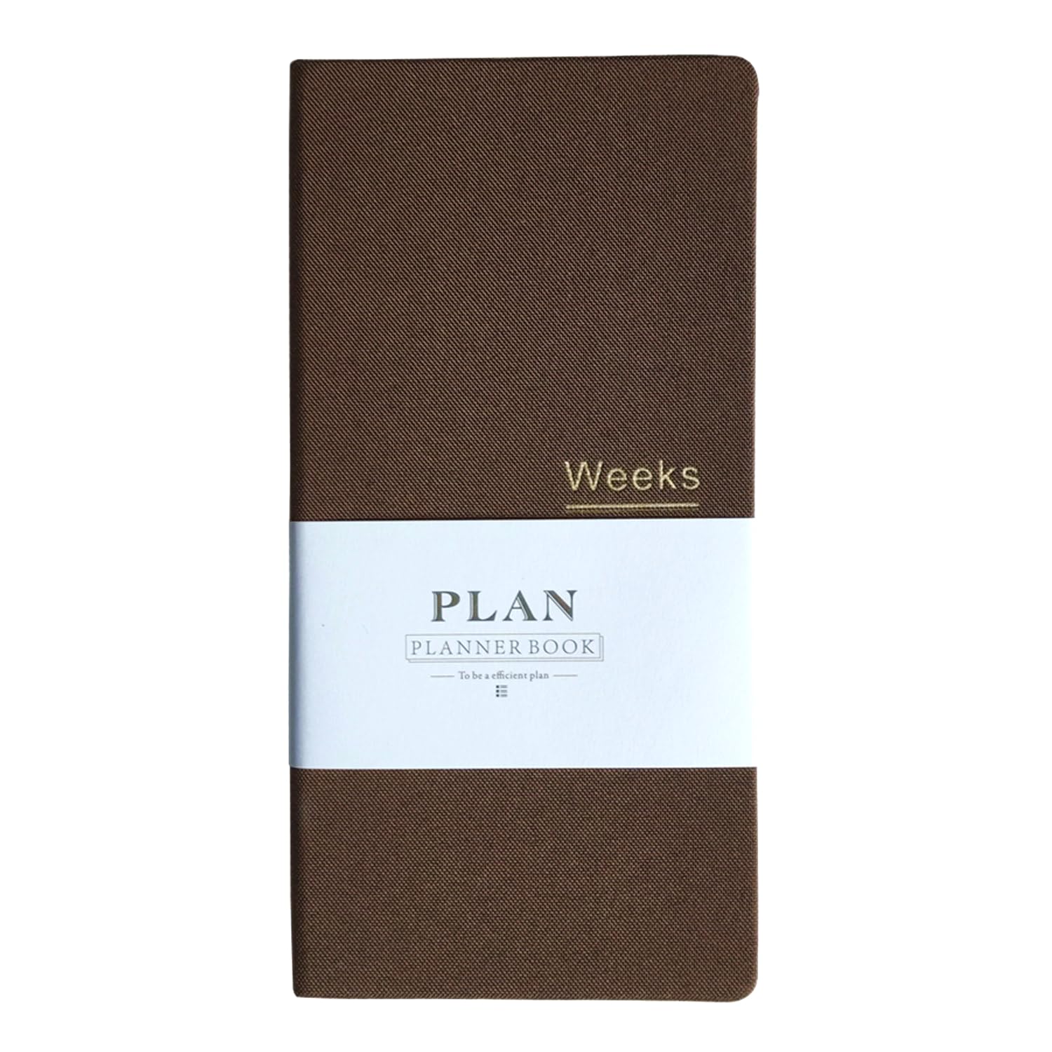 Undated Pocket Weekly Planner Schedule Organizer Agenda Year Month Week Plan A6 Notebooks (A6 Undated Planner Brown)