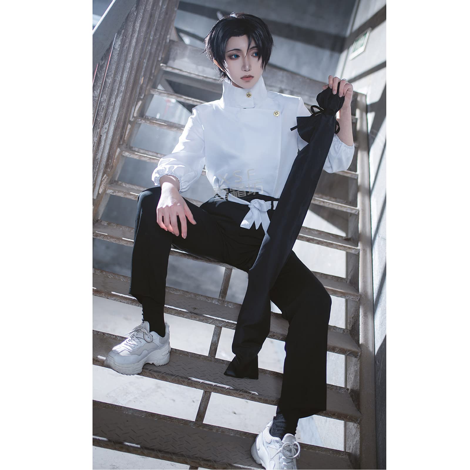 Amazon.co.jp: 呪術廻戦 乙骨憂太 コスプレ コスチューム 【ウィッグ