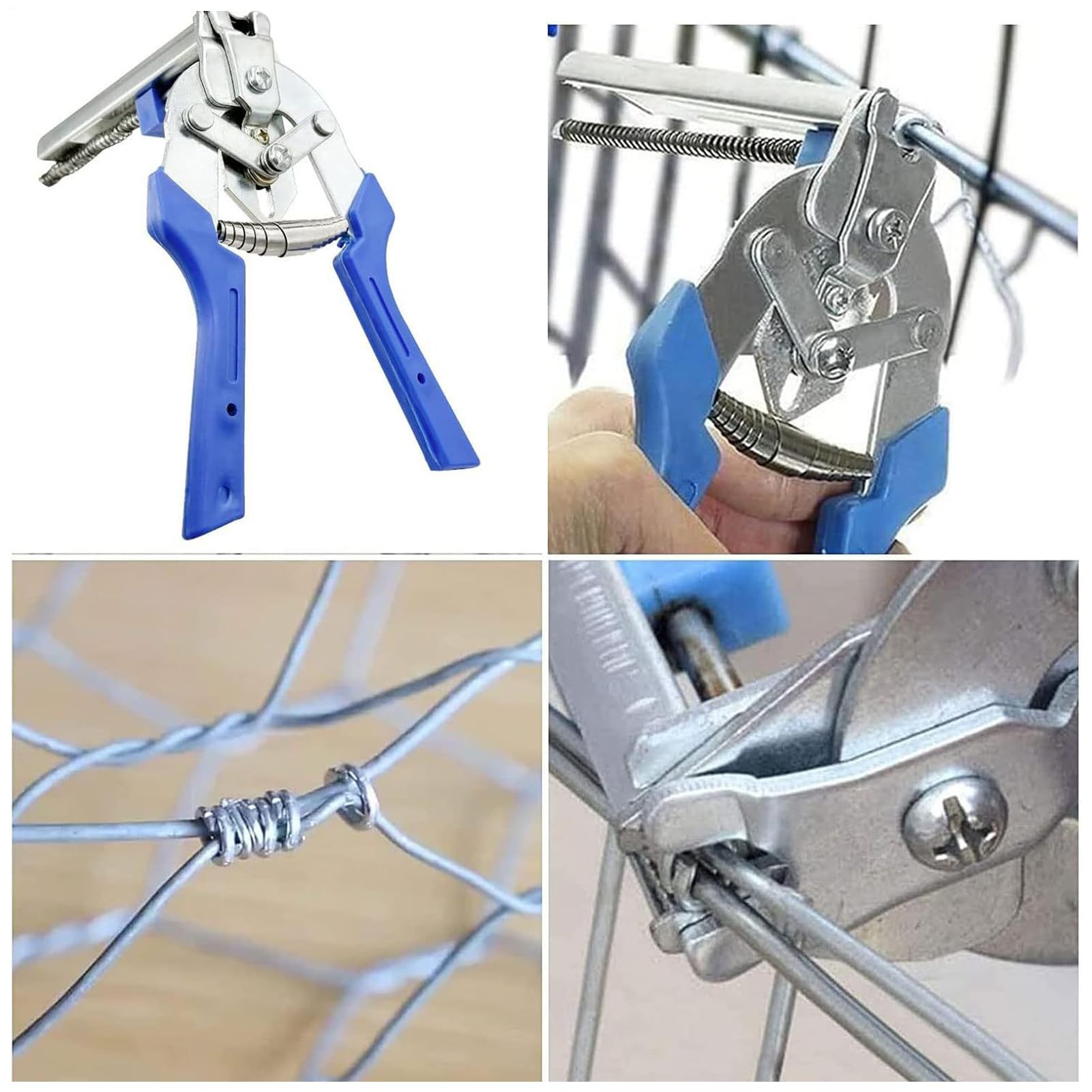 Attaches pour cages en fil - Pince multifonction type M pour clôture - Jeux d'outils manuels pour artisanat industriel fil de clôture animal aviaire