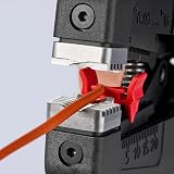 KNIPEX Precistrip16 Automatic Insulation Stripper, in Blister, 0.08-16 mm², with Fine Adjustment, Adjustable Length Stop, Wire Stripper, 12 52 195 SB - 3