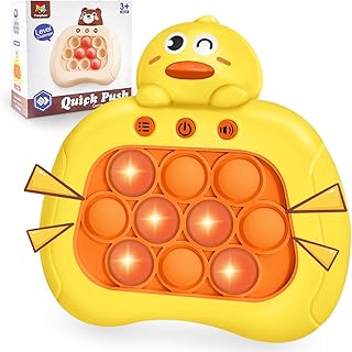 لعبة بوب بوب سريعة الدفع من انتوباد، ألعاب فيدجيت برو للأطفال والكبار، آلة ألعاب بازل محمولة باليد، لعبة فقاعات حسية سريعة الدفع، لعبة للحفلات وهدايا عيد الميلاد، (بطة)