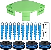Vista 9 de Paquete de 32 cuchillas dentadas de repuesto 29242 29082 compatibles con Greenworks 24V 40V 21052 29272 y 21212 Weed Eater - Cabezal